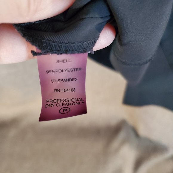 Calvin Klein Black Button Petite Midi Dress - Picture 5 of 6